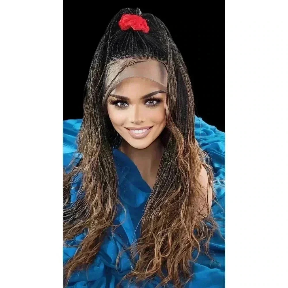 Braided wigs, Full lace Wig, 100% handmade, long braids gorgeous, ALINA, NWT - Picture 4 of 15